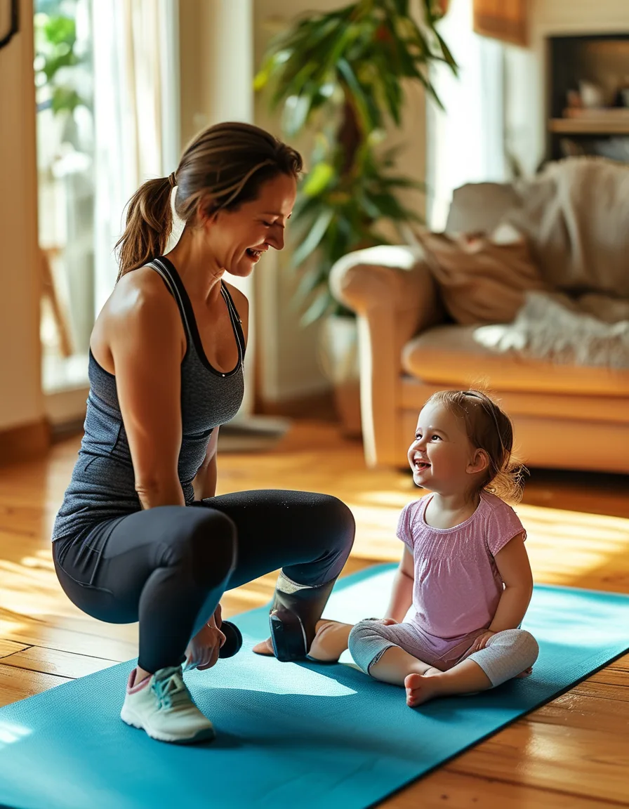 Working Out With a Baby in the Room: The Realistic Home Training Guide for New Mothers
